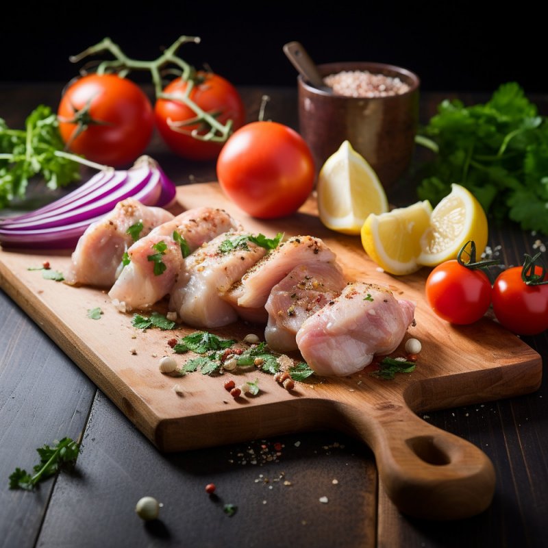 Шашлык из филе куриных грудок